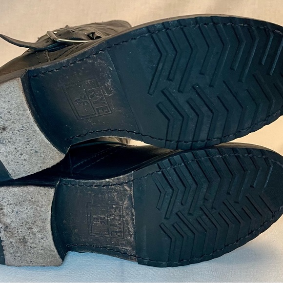 Frye x Coach Collab Veronica Black Leather Boots 7 B - Picture 5 of 10